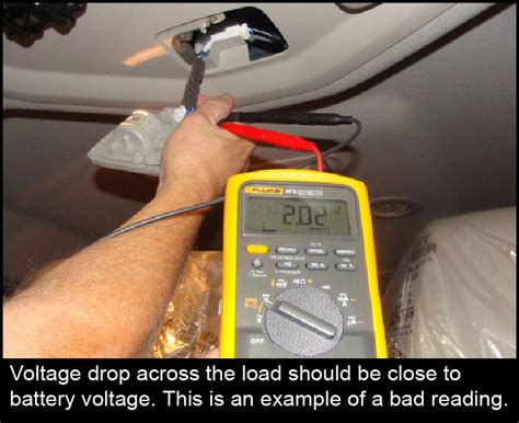 voltage drop test vs resistance reading|cause of voltage drop.